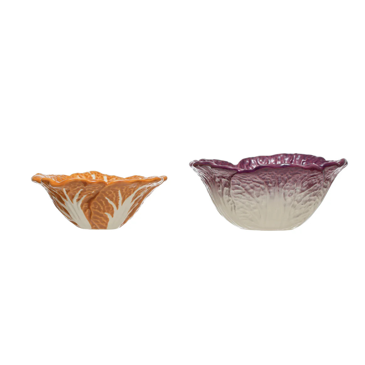 CERAMIC CABBAGE BOWLS (SET OF 2) | Cooper at Home