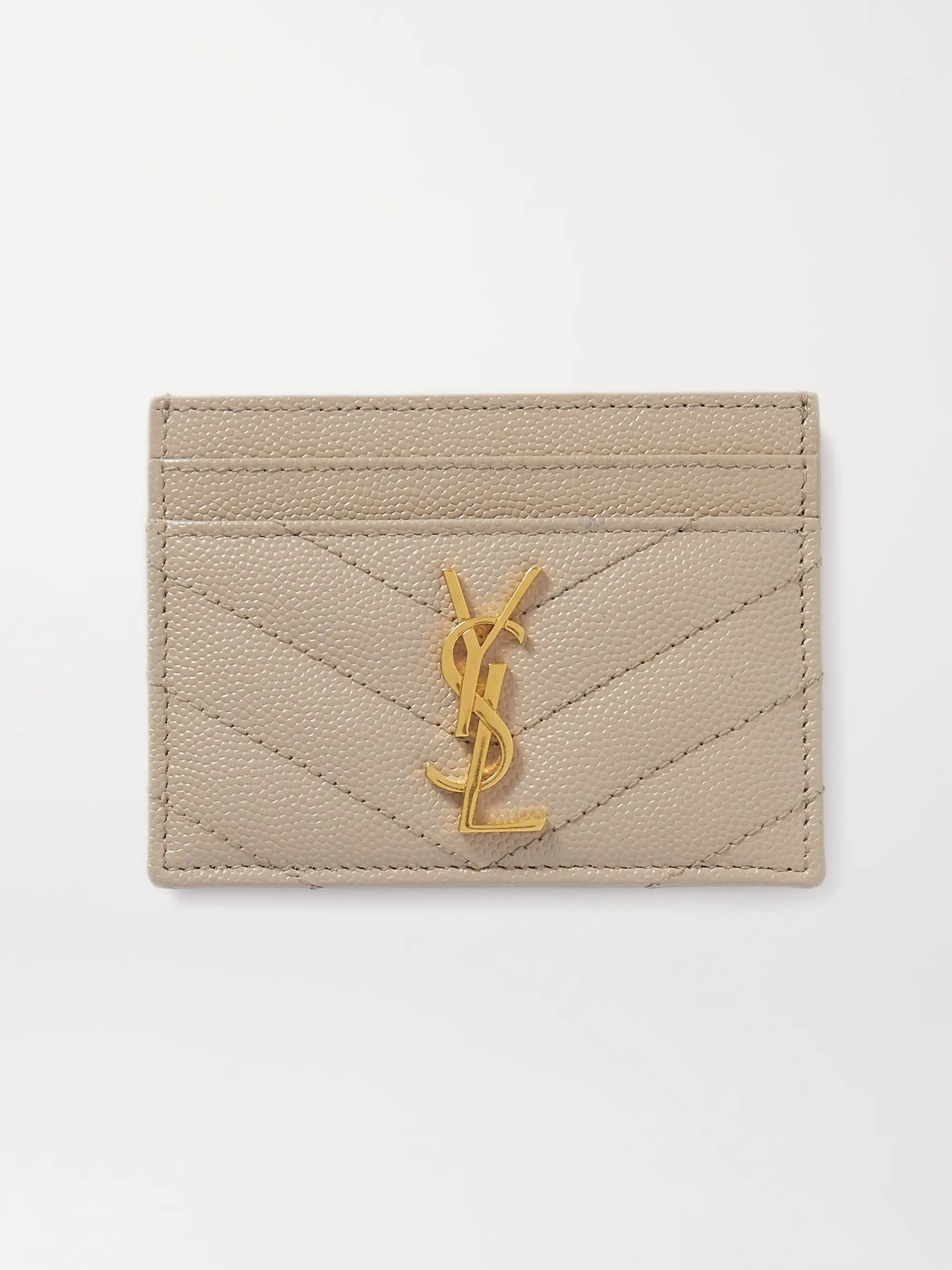 Monogramme quilted textured-leather cardholder | NET-A-PORTER (UK & EU)