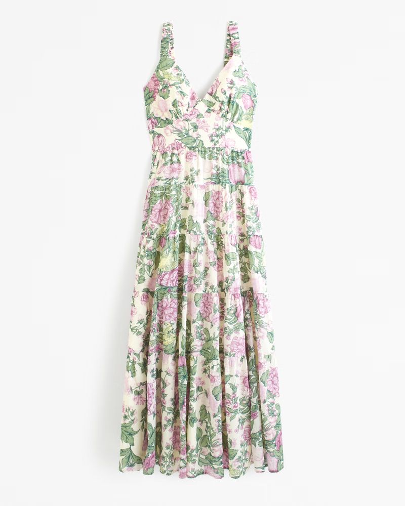 Tiered Maxi Dress | Abercrombie & Fitch (US)