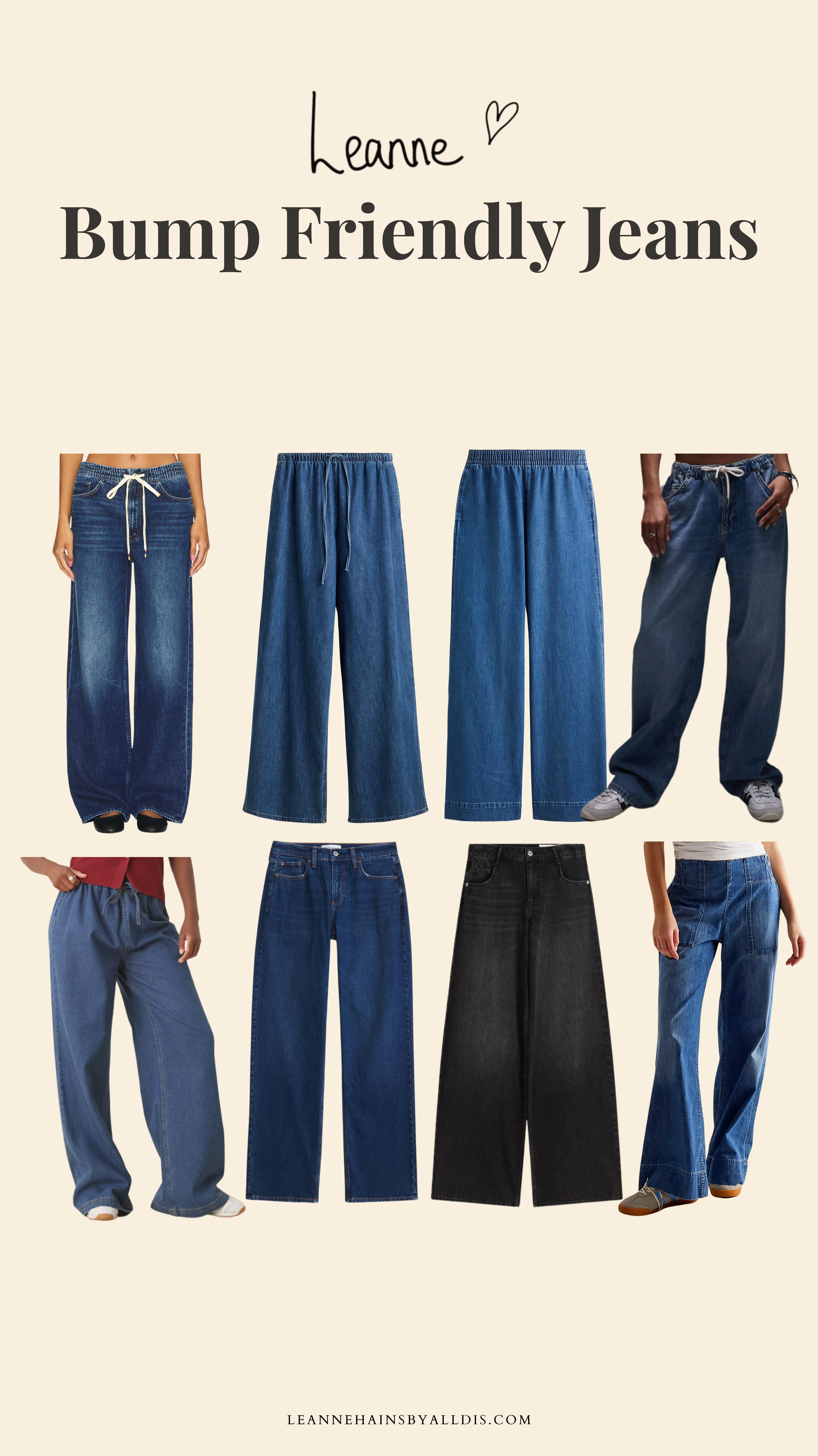 Bump friendly, elasticated jeans that aren't maternity fit 🤎✨

Autumn outfit, autumn jeans, pregnancy jeans, maternity jeans, bump friendly, wide leg jeans, stretch jeans, drawstring jeans 

 #LTKFashionMonth #LTKautumn #LTKjeans