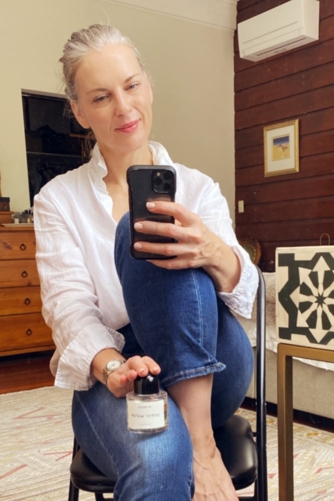 Working from home - White shirt and jeans calls for an elegant, understated fragrance. Byredo Gypsy water is clean & crisp but also warm, you smell fresh but also inviting. 

#LTKaustralia #LTKworkwear #LTKbeauty