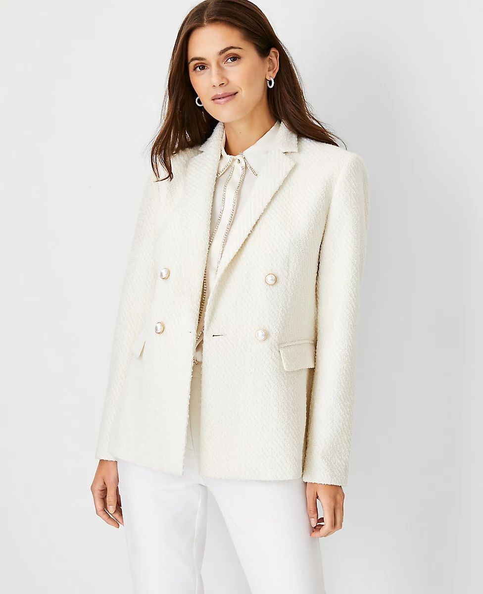 The Tweed Double Breasted Blazer | Ann Taylor (US)