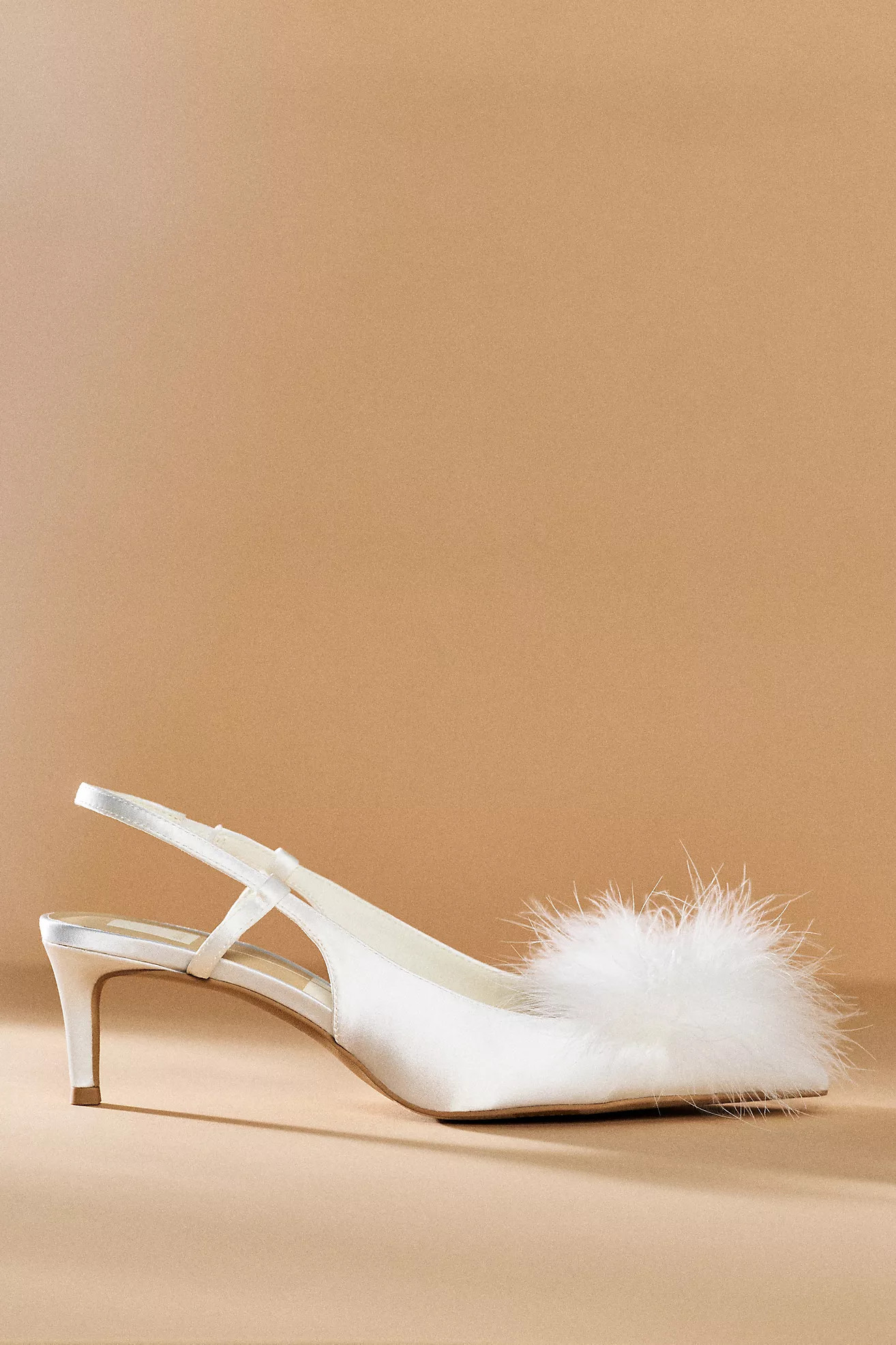Dolce Vita Kamy Faux Fur Slingback Heels | Anthropologie (US)