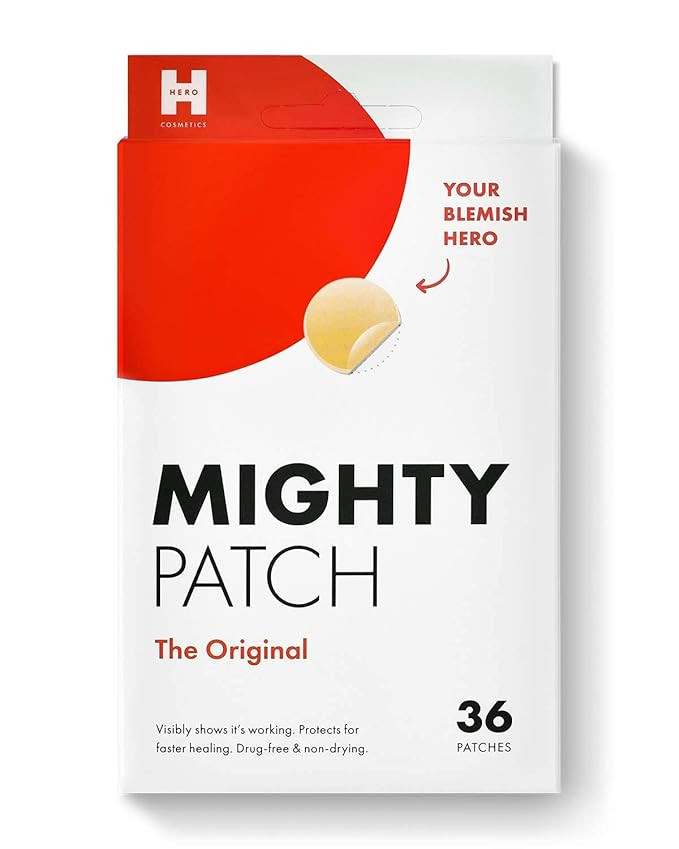 Mighty Patch Original from Hero Cosmetics - Hydrocolloid Acne Pimple Patch for Zits and Blemishes... | Amazon (US)