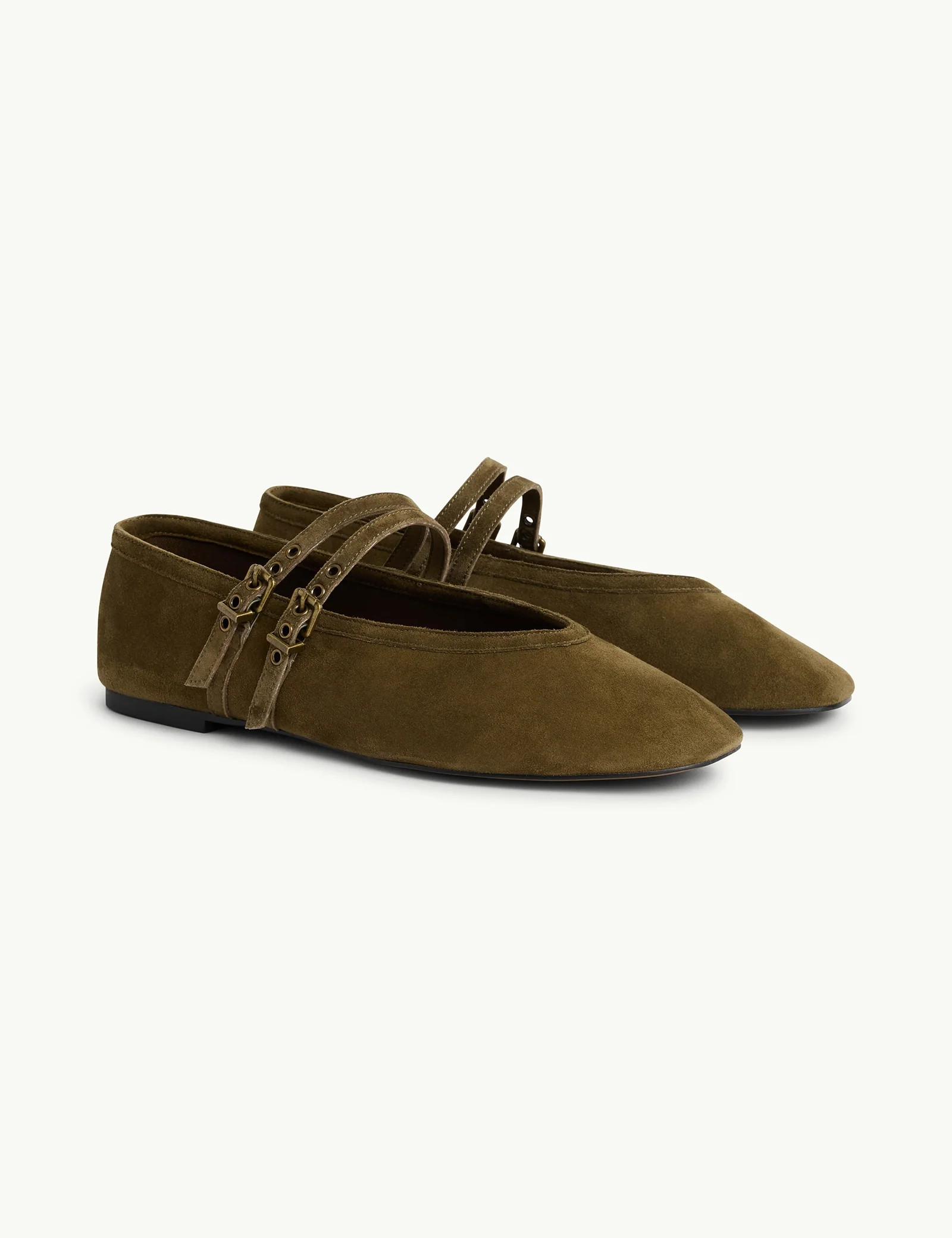 Green Suede Ballet Flats | Nobody's Child