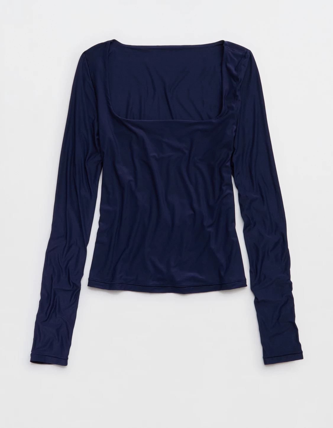 SMOOTHEZ Sqaure Neck Long Sleeve Top | Aerie