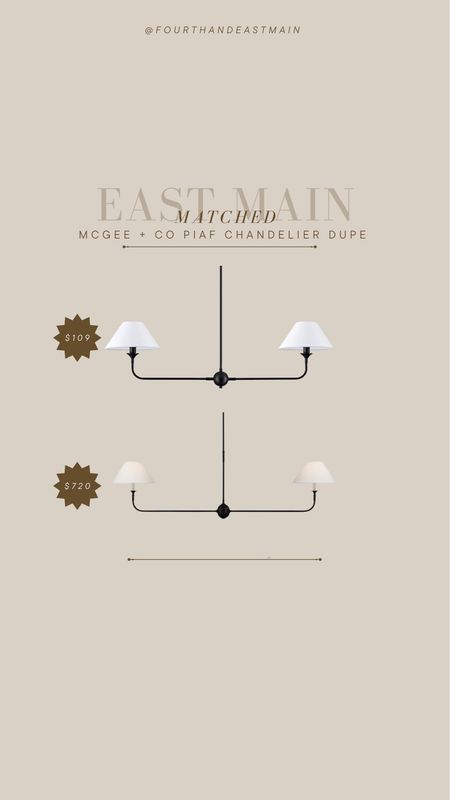 matched // mcgee + co piaf chandelier dupe - only 8 left!!

mcgee dupe
linear light 

#LTKhome