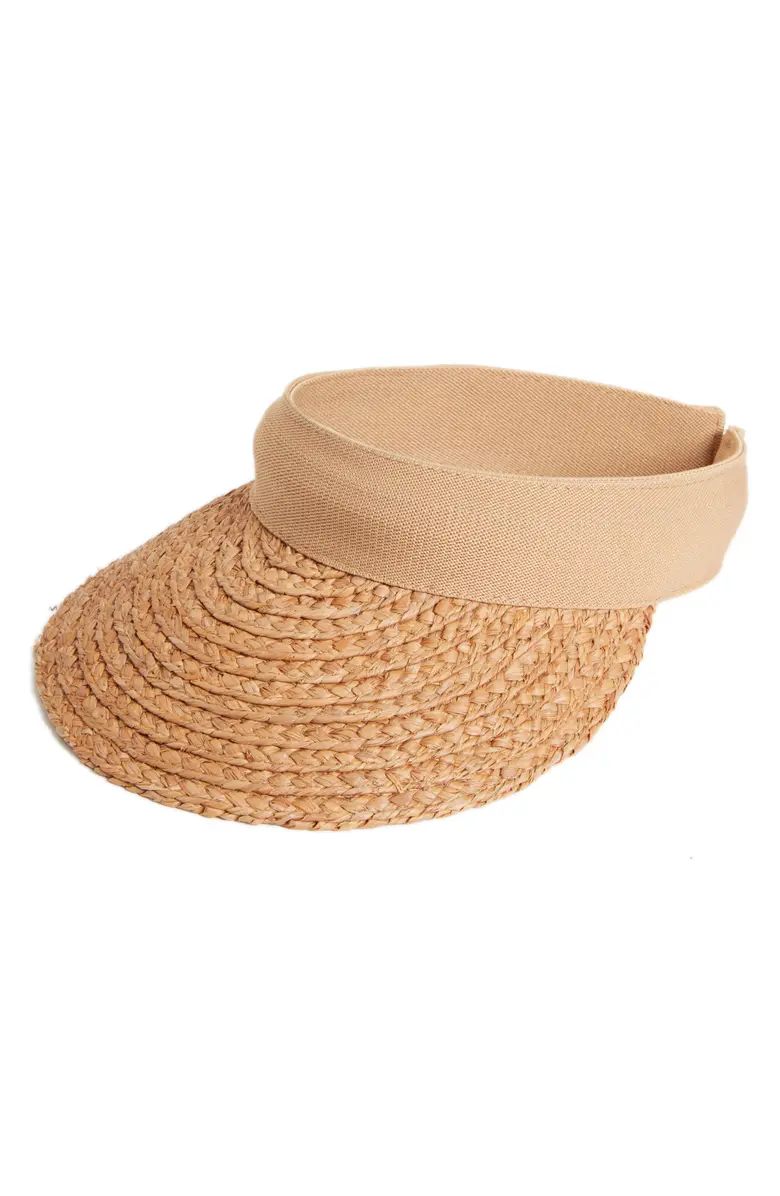 Nordstrom Plaited Straw Visor | Nordstrom | Nordstrom