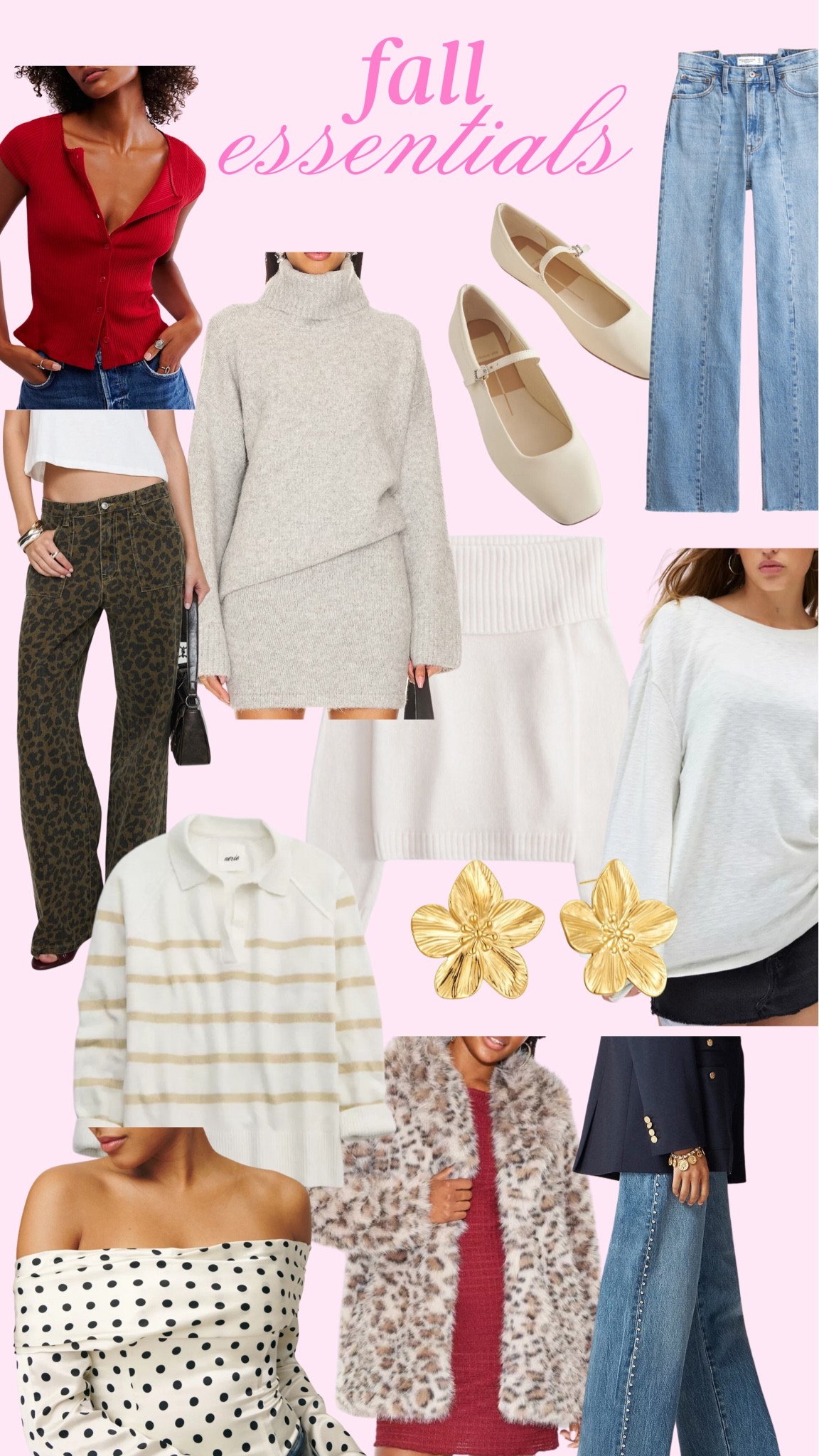 Fall essentials I’m adding to cart 😇 cheetah print, oversized sweaters, monochrome, gold jewelry, chic outfit, fall outfit, winter outfit, fall staples, fall basics 

#LTKSeasonal #LTKStyleTip