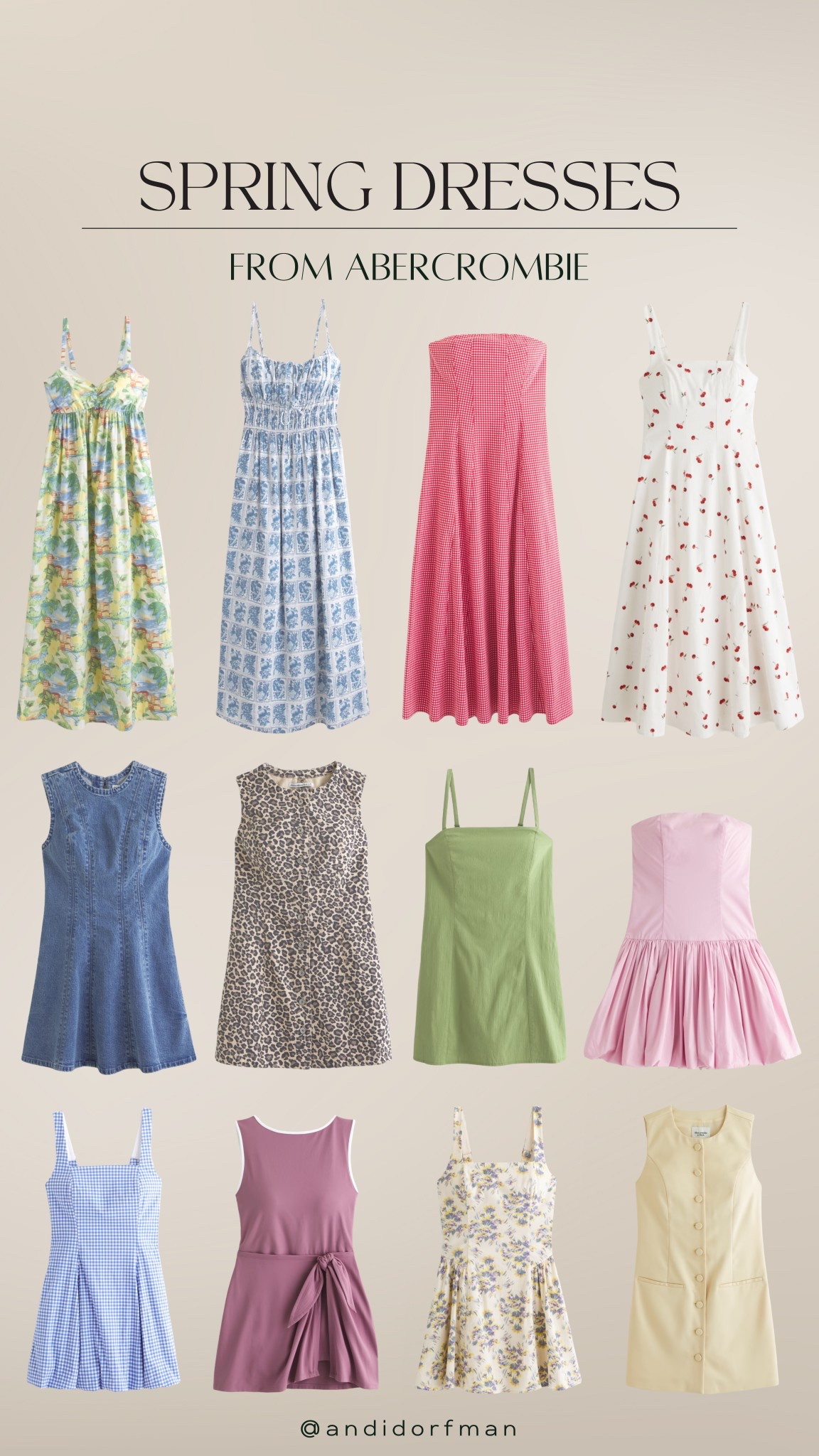Spring dresses from Abercrombie that I’m loving!