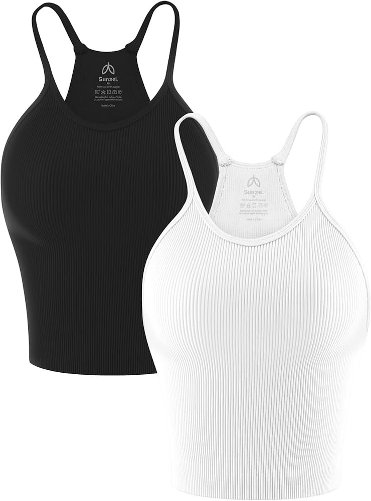 Sunzel Free to Be Tank, Crop Ribbed Tank Tops Seamless | Amazon (US)