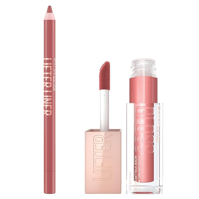 Maybelline Lifter Gloss and Lifter Liner Bundle, Lip Gloss and Lip Liner in Shades Moon and Big L... | Amazon (US)