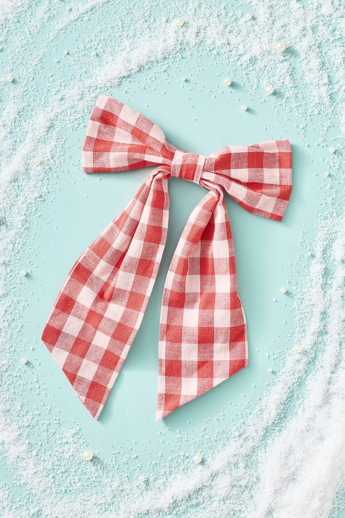 Gingham Bow Ornament | Anthropologie (US)