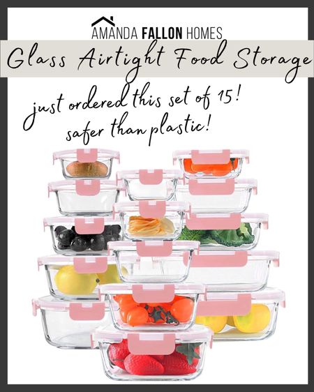 Finally pulled the trigger on glass airtight storage containers to replace our old unsafe plastic ones! These are on sale now! And I ordered the pink ones! Who am I?! 😝 

#containers #foodstorage #kitchen #kitchenorganization #fridgeorganization #refrigeratororganization#amazon #amazonfinds #amazonfinds #amazonhome #ltksalealert

#LTKCyberWeek #LTKfindsunder50 #LTKhome