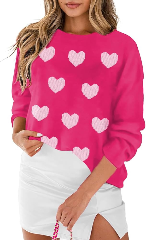 LEMAFER Women 2024 Merry Christmas Round Neck Sequin Letters Sweater Casual Solid Slogan Long Sle... | Amazon (US)