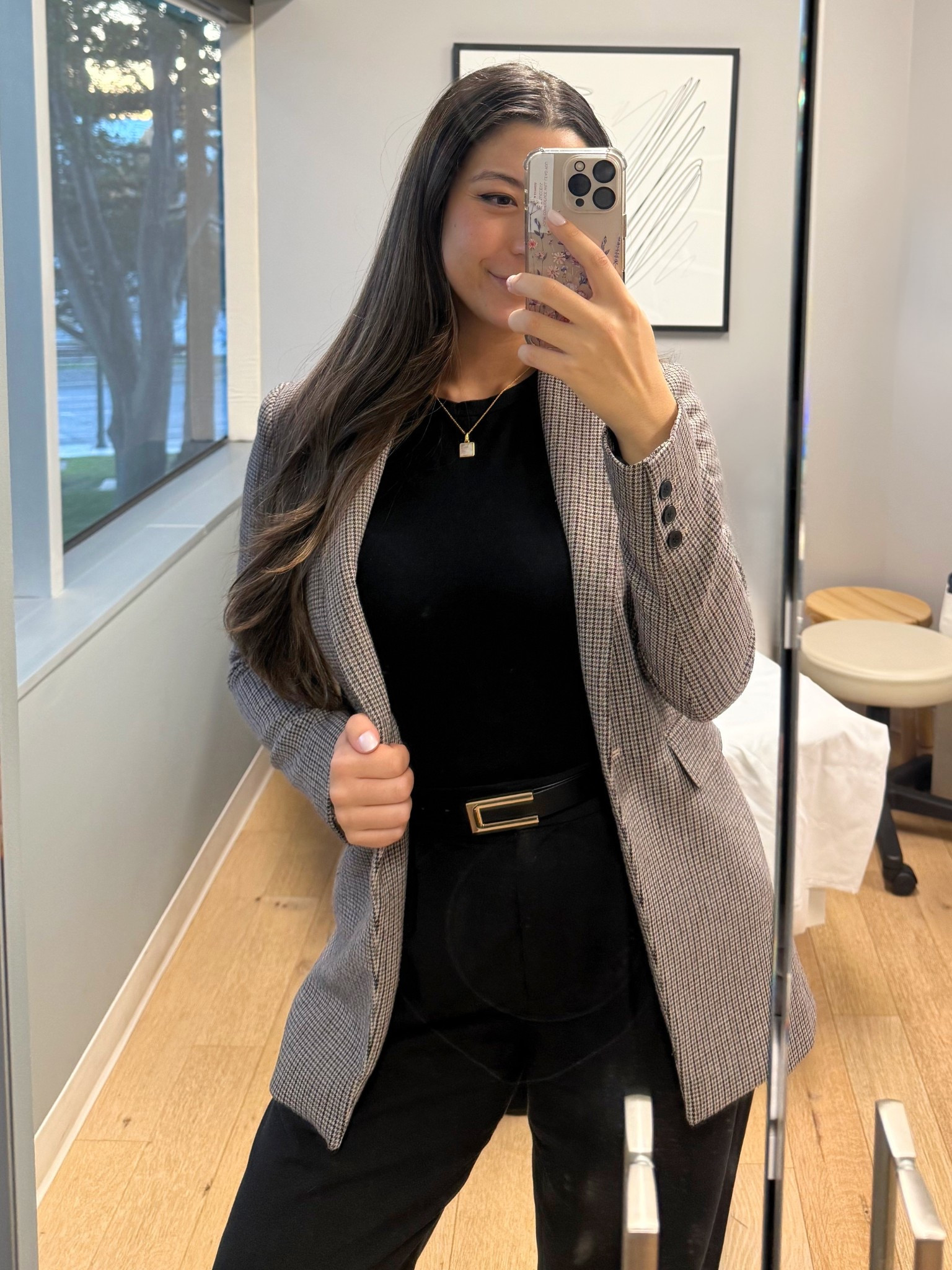 office outfit of the day 

Blazer - sold out, linked similar options! 
Black baby tee - Abercrombie 
Black trousers - curve love, 27 regular, Abercrombie 
Belt - Amazon 
Pearl necklace - sophiya jewelry 

#LTKFindsUnder100 #LTKSaleAlert #LTKWorkwear