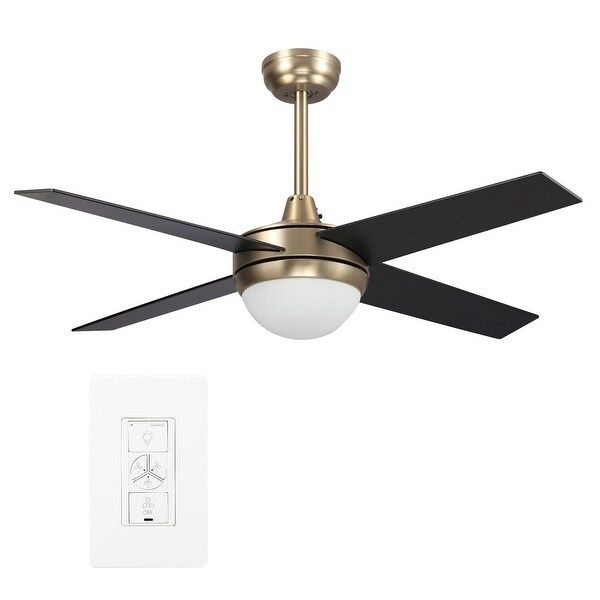Norfolk 48-inch Indoor Smart Ceiling Fan with LED Light Kit & Wall Control, Works with Alexa/Goog... | Bed Bath & Beyond
