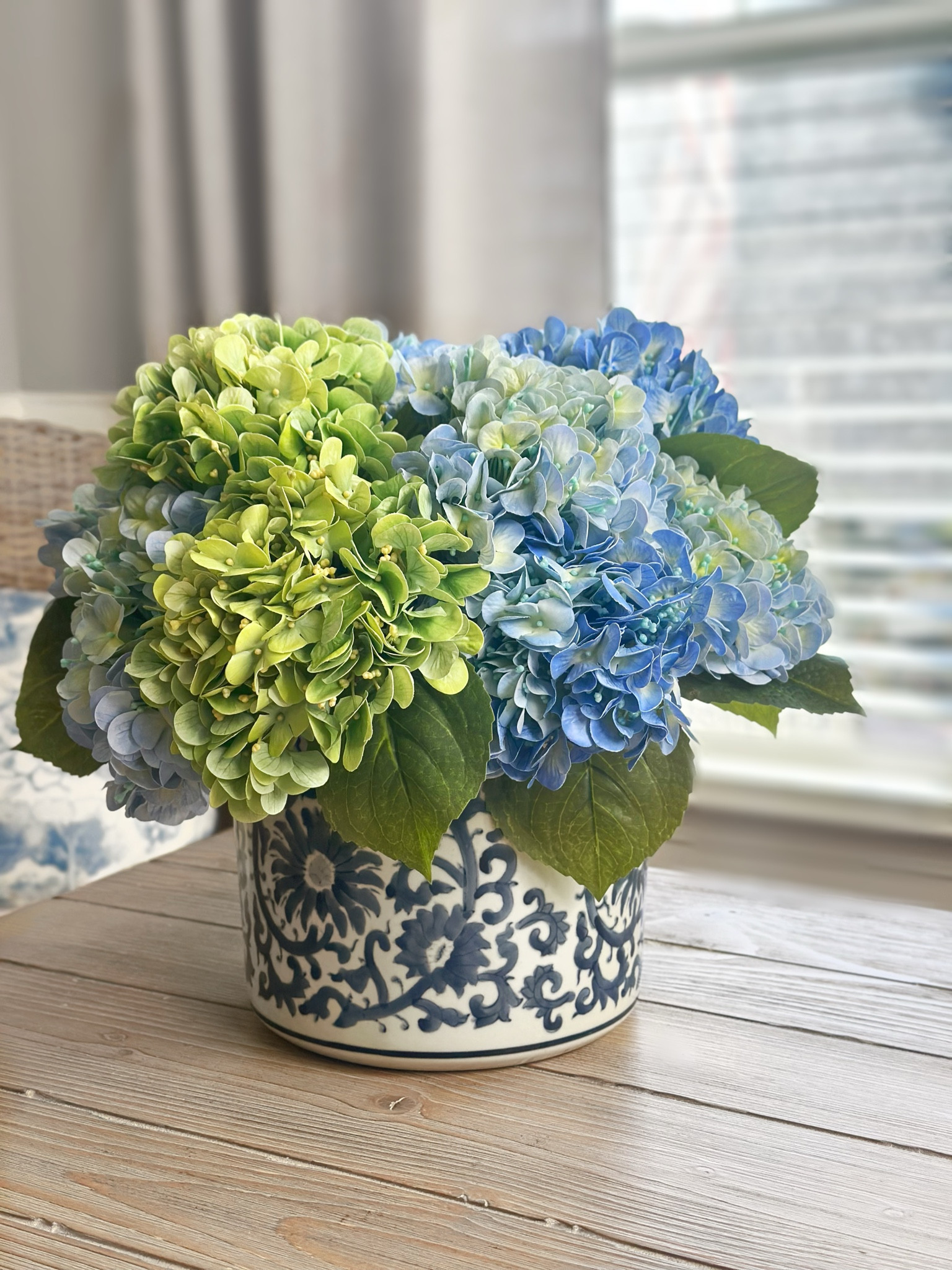 The best faux hydrangea stems that feel real as opposed to silk and papery! 

#LTKFindsUnder50 #LTKHome #LTKWedding