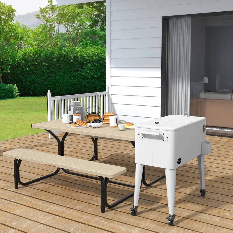 YITAHOME 80 Quarts Wheeled Serving Station/Cart | Wayfair North America