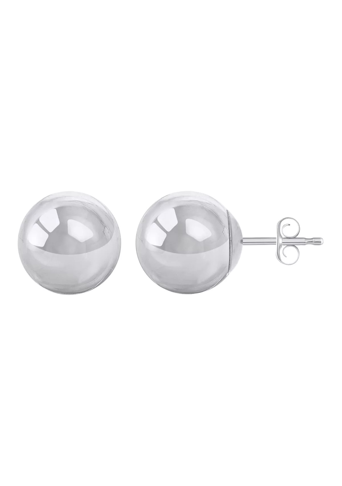 Sterling Silver 10mm Ball Stud Earrings | Belk