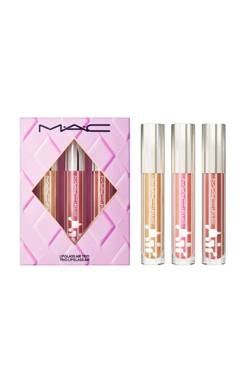 MAC Cosmetics Gloss Enthusiast Lipglass Air Trio $78 Value in None at Nordstrom | Nordstrom