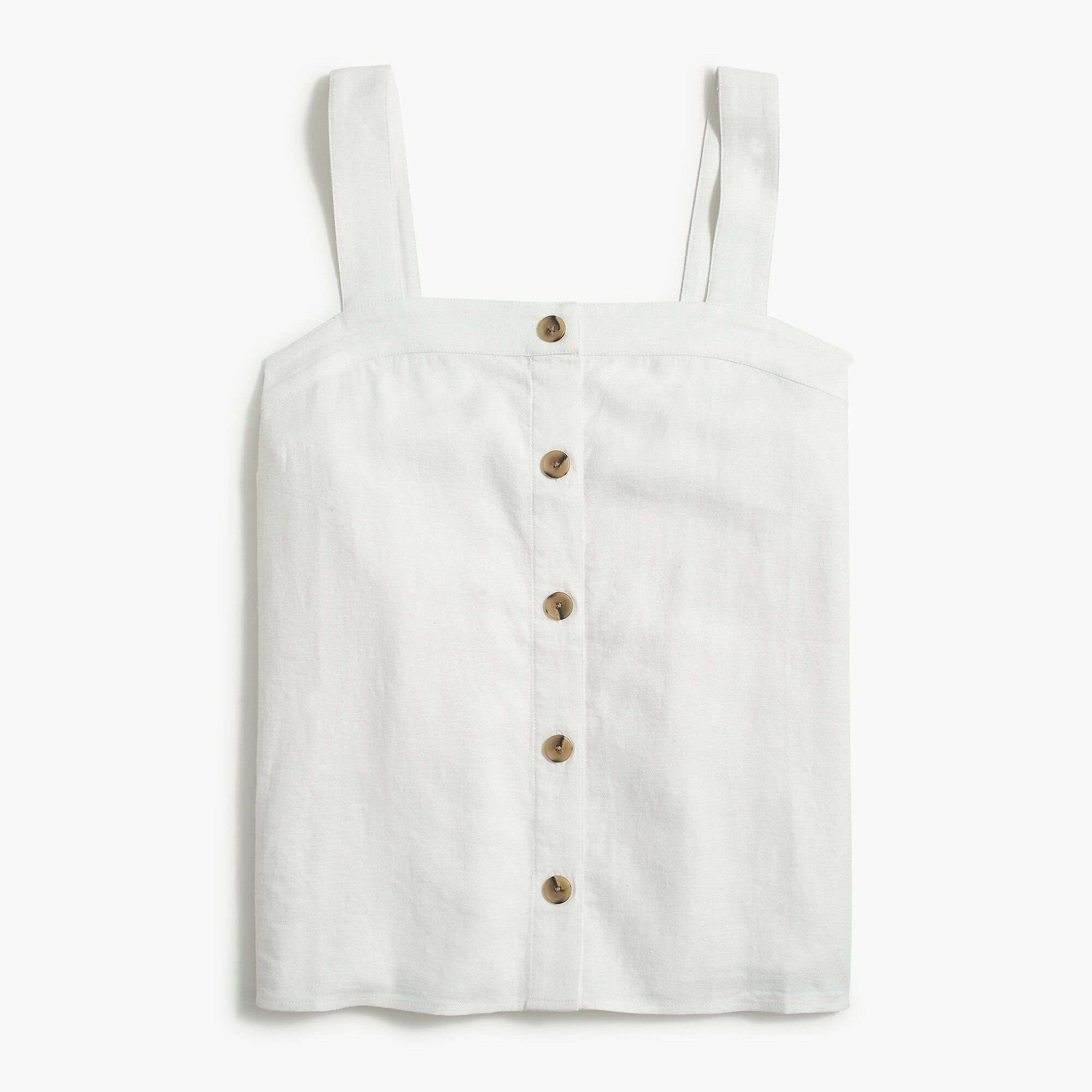 Button-front linen-blend tank | J.Crew Factory