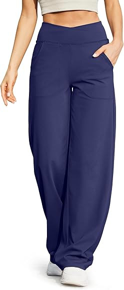 G4Free Wide Leg Pants for Women Loose Yoga Pants with Pockets Petite/Regular/Tall Stretch Casual ... | Amazon (US)