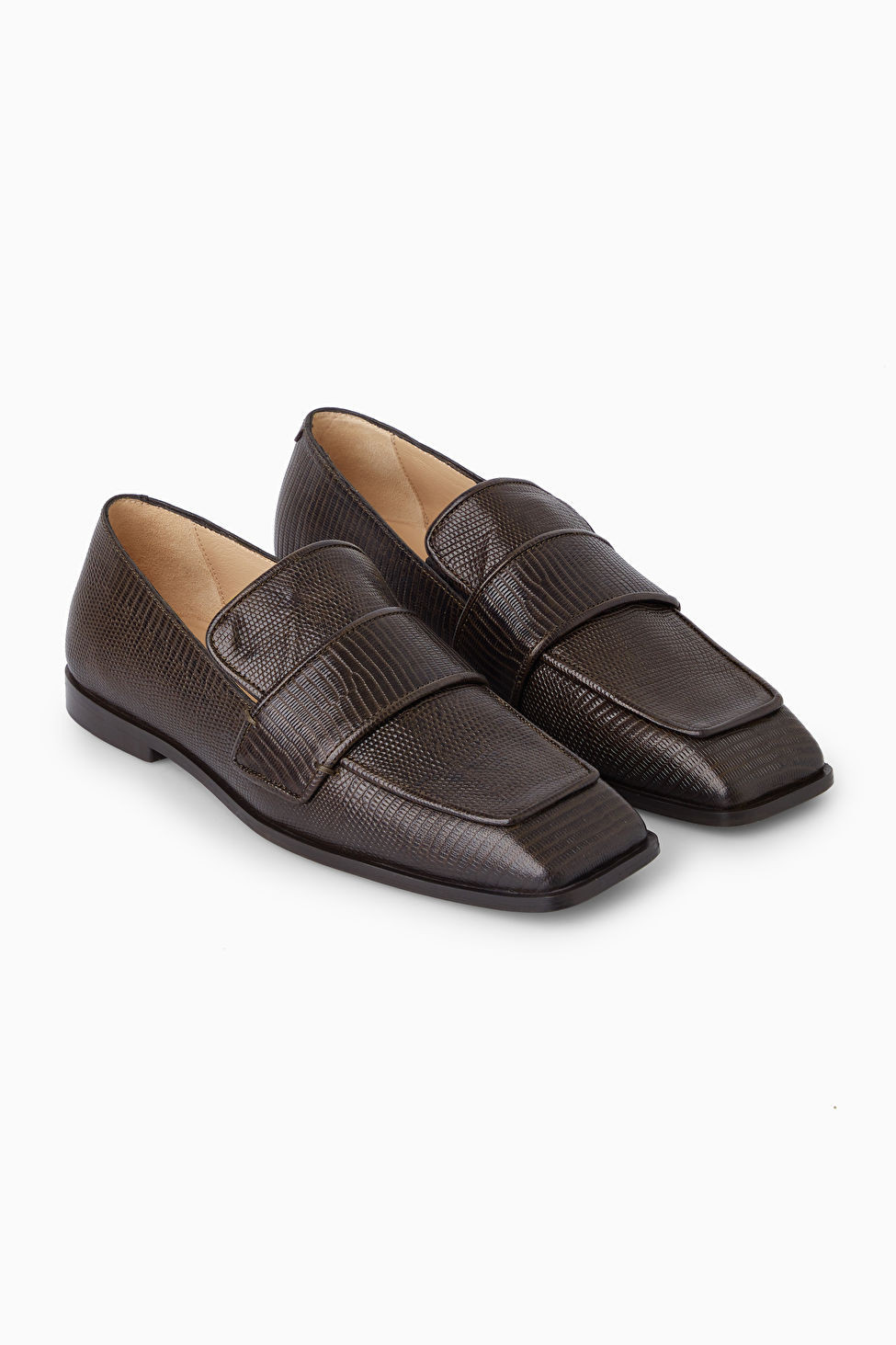 SQUARE-TOE LEATHER LOAFERS | COS (EU)