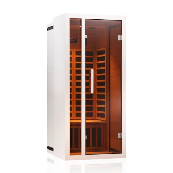 Royal Saunas Hongyuan 1 - Person FAR Infrared Sauna in Hemlock | Wayfair North America