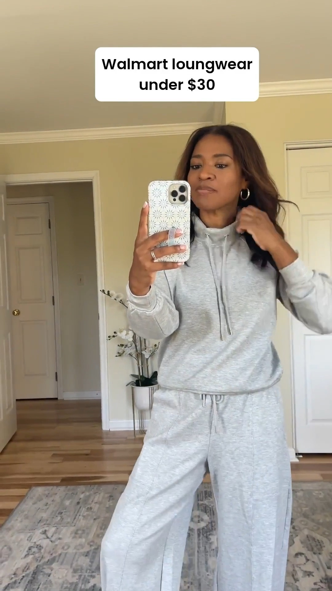 Walmart loungewear faves! I’m wearing a size medium in the top and small in the bottoms 

#ltkfindsunder100 #ltkfindsunder50 #ltkover40

