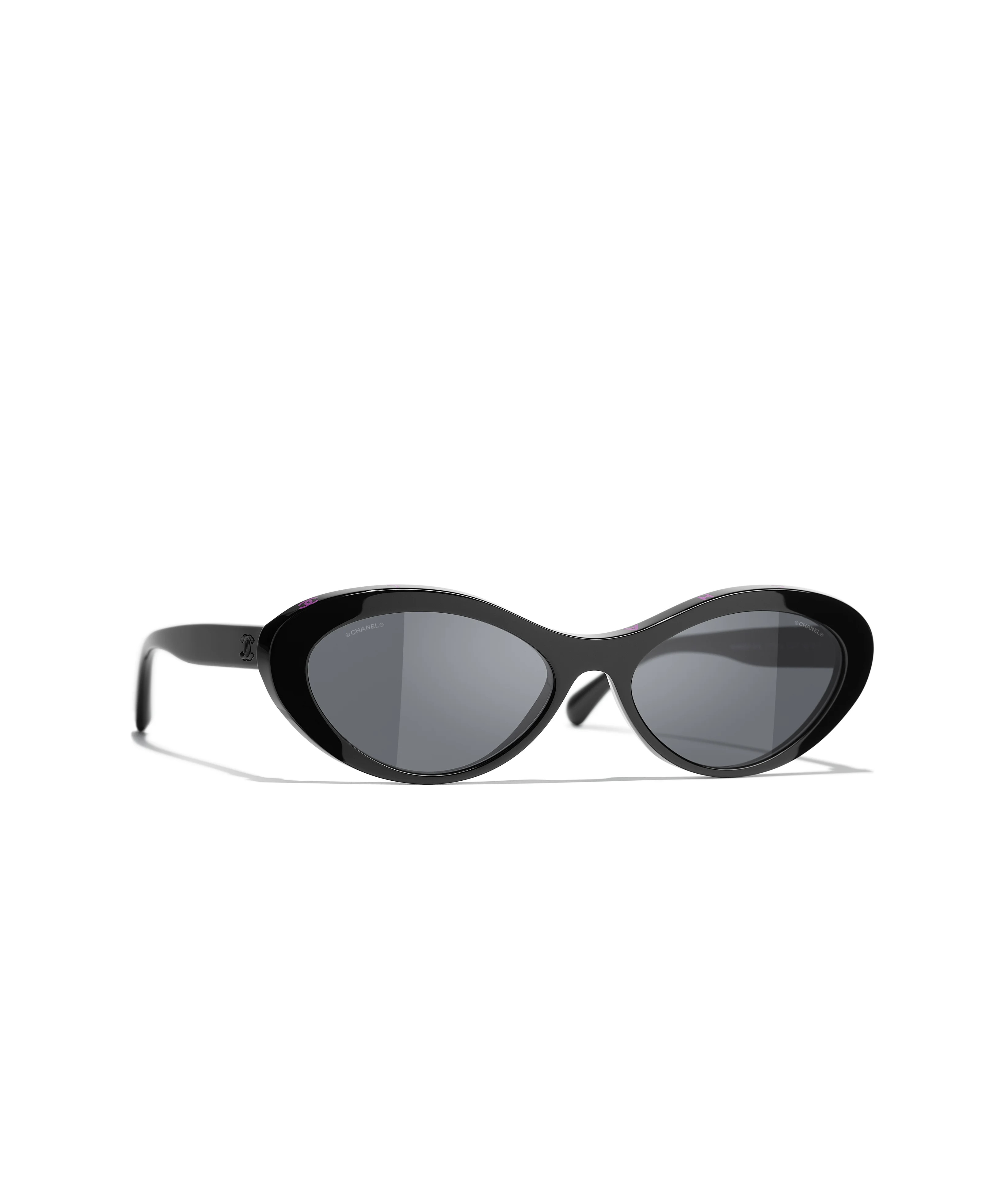CHANEL Sunglasses: Oval Sunglasses, acetate &mdash; Fashion | CHANEL | CHANEL | Chanel, Inc. (US)