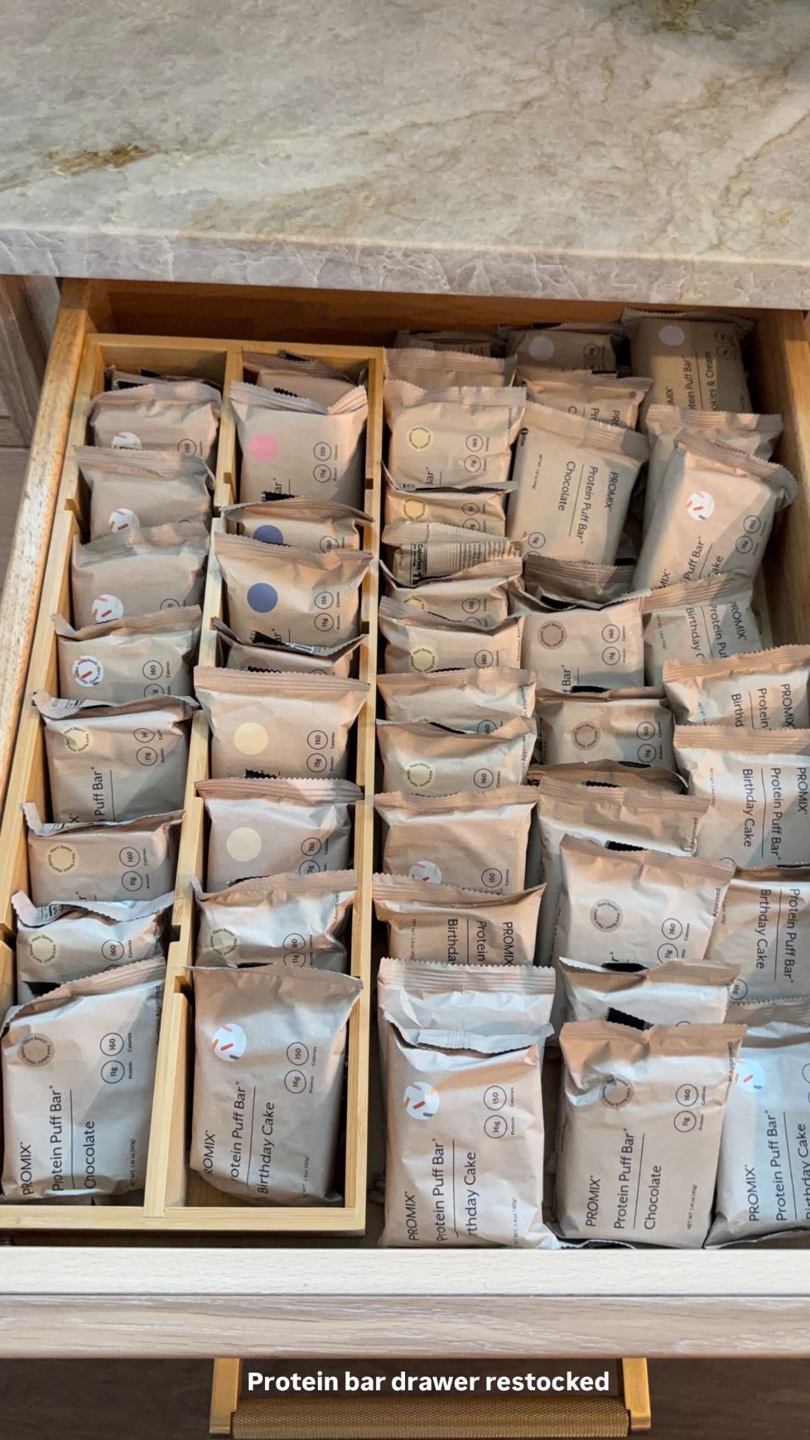 Protein bar drawer restocked

#LTKfoodie #LTKActive #LTKdayinmylife