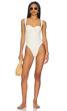 Belle The Label Vision One Piece in Cream from Revolve.com | Revolve Clothing (Global)