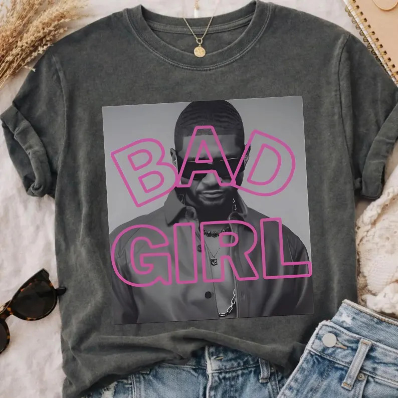 Usher Bad Girl Shirt, Usher World Tour Shirt, Usher Concert Outfit | Etsy (Global)
