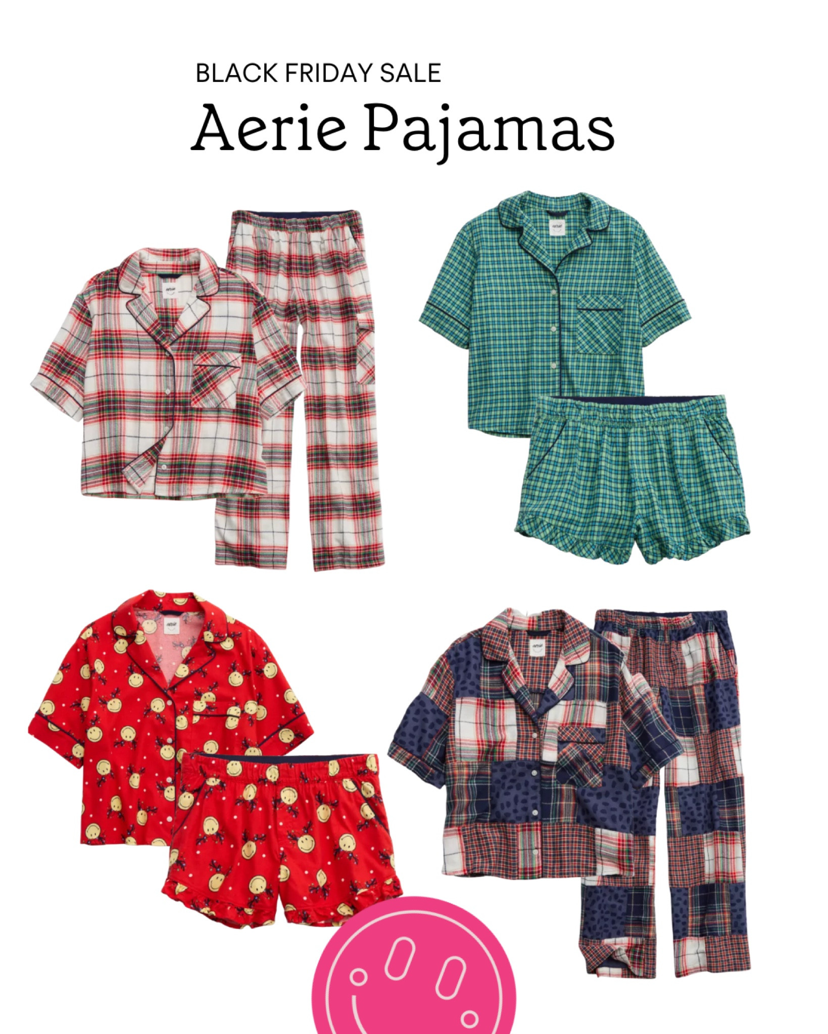 My favorite holiday pajamas from Aerie this season. So cute and comfy. Plus on sale for 40% off for Black Friday! Would make great gifts 

#LTKsalealert #LTKCyberWeek #LTKGiftGuide