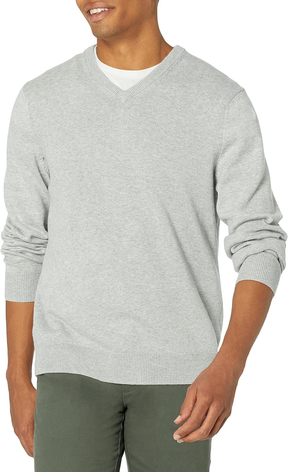 Amazon Essentials Men's V-Neck Sweater (Available in Big & Tall) | Amazon (US)