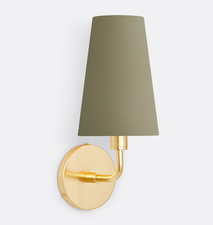 Ansel Sconce, Metal Shade | Rejuvenation