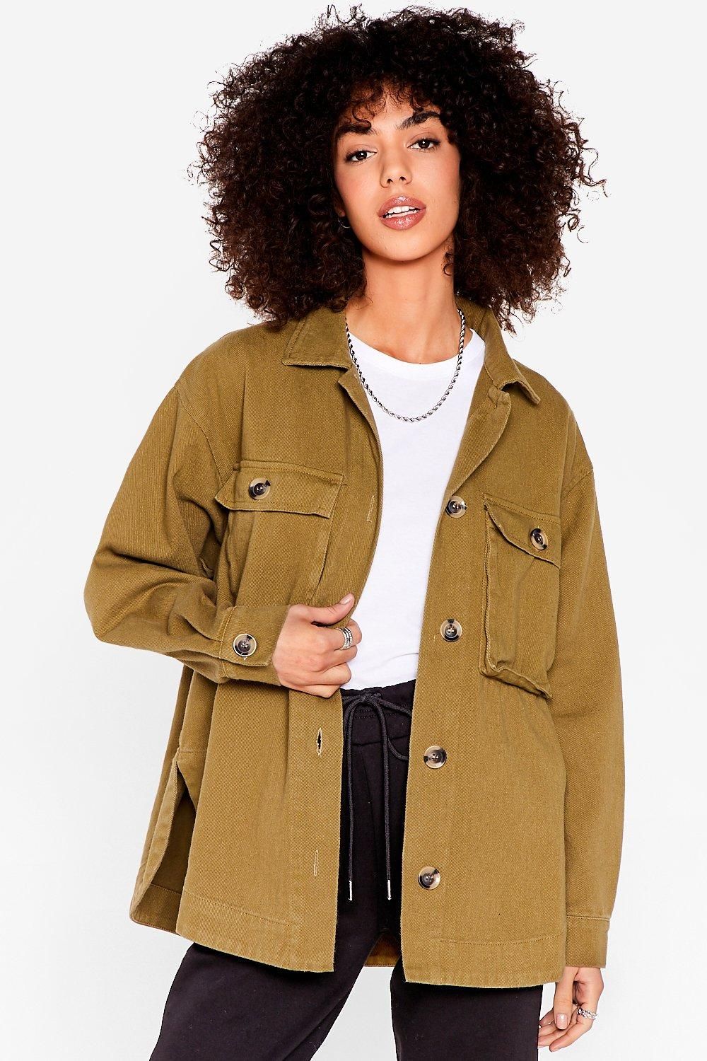 Button Down Utility Shacket | Nasty Gal (US)