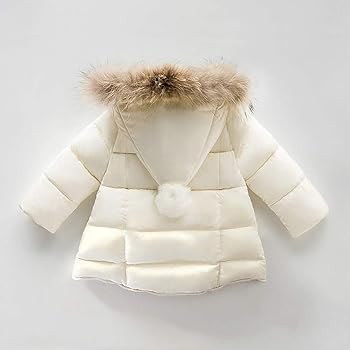 Boys Girls Hooded Cotton Snowsuit Thicken Winter Coat Fur Collar Windproof Jacket | Amazon (US)
