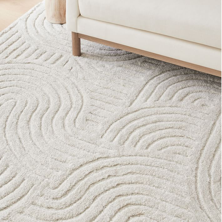 Curved Lines Easy Care Rug | West Elm (US)