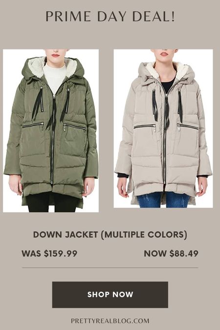 Down Coat, trending coat, stylish winter coat, comes in lots of colors, prime day early access sale!

#LTKunder100 #LTKsalealert