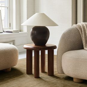 Cannellini Solid Wood Side Table (20") | West Elm (US)