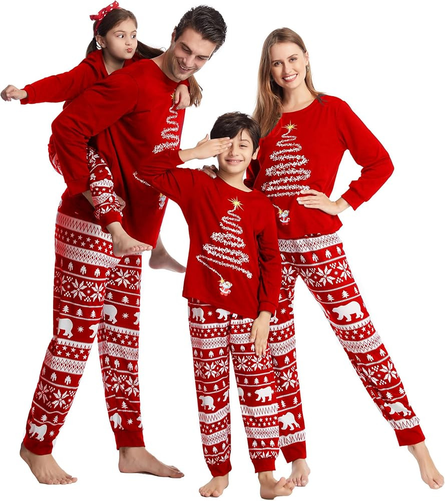 Family Christmas Pajamas Matching sets,Matching Christmas Pajamas Set for family,Womens Sleepwear... | Amazon (US)