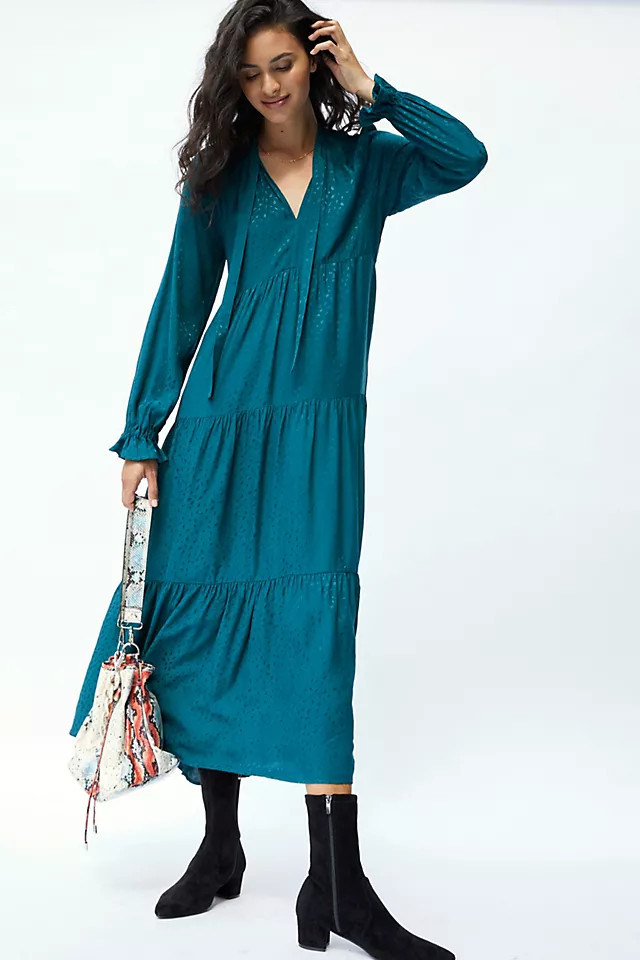 Maeve Wendy Tiered Maxi Dress | Anthropologie (US)