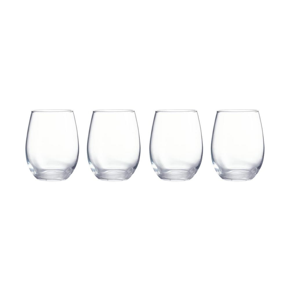 StyleWell StyleWell 21 fl. oz. Stemless Wine Glasses (Set of 4) P7775 - The Home Depot | The Home Depot