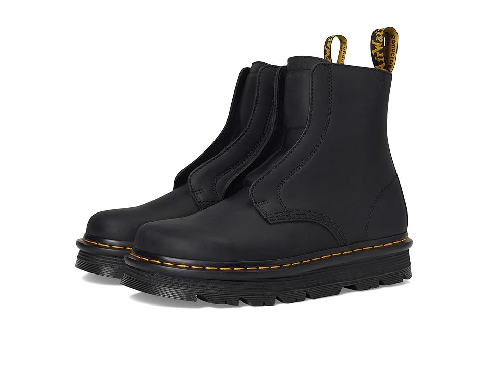 Dr. Martens Zebzag Laceless Boots Black : UK 11 (US Men's 12 - Women's 13) Medium, Leather | Zappos