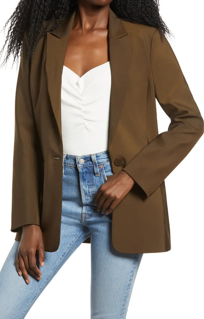 Tailored Single Button Blazer | Nordstrom