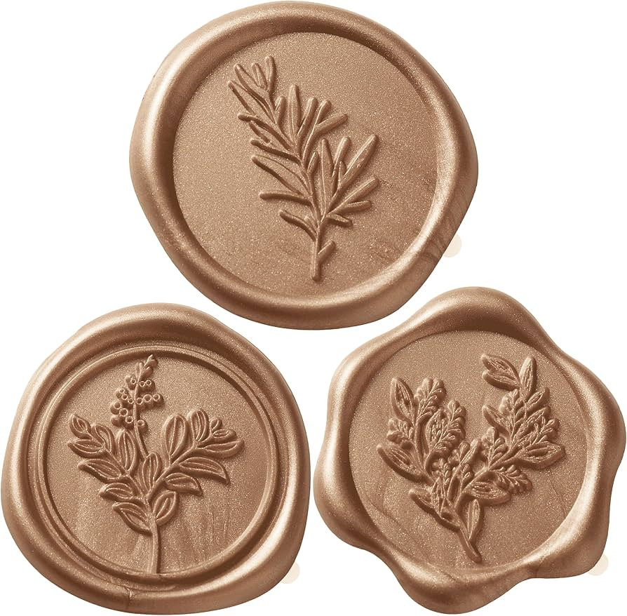 Wax Seal Stickers (60 Pcs, 3 Designs in 1 Pack) Premium Envelope Seal Stickers for Wedding Invita... | Amazon (US)