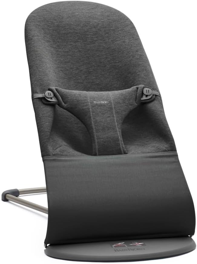 BabyBjörn Bouncer Bliss, 3D Jersey, Charcoal grey, Ergonomic Baby Bouncer with Natural Rocking f... | Amazon (UK)