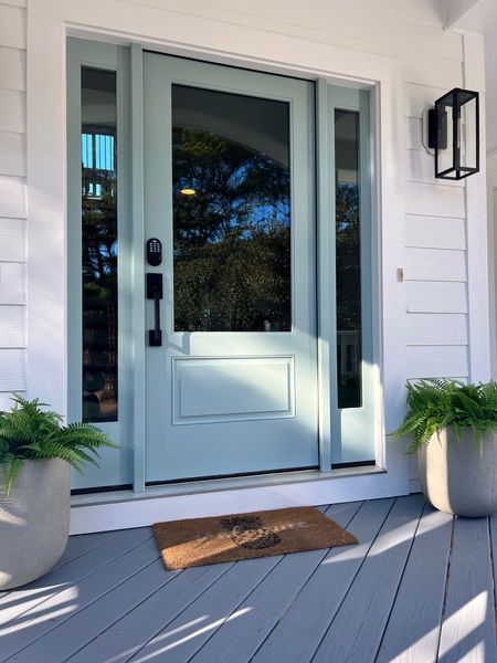 These faux ferns are so good! They’ve held up really really well. 
.
.
Coastal decor
Front porch
Coastal porch
Front porch refresh
Planters 
Rejuvenation
Blue door
Faux plants 

#LTKhome #LTKstyletip #LTKfindsunder50